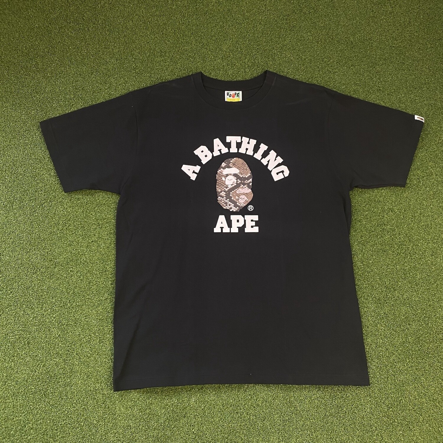 Bape *Snakeskin Ape Head (Black/Pink/Brown)