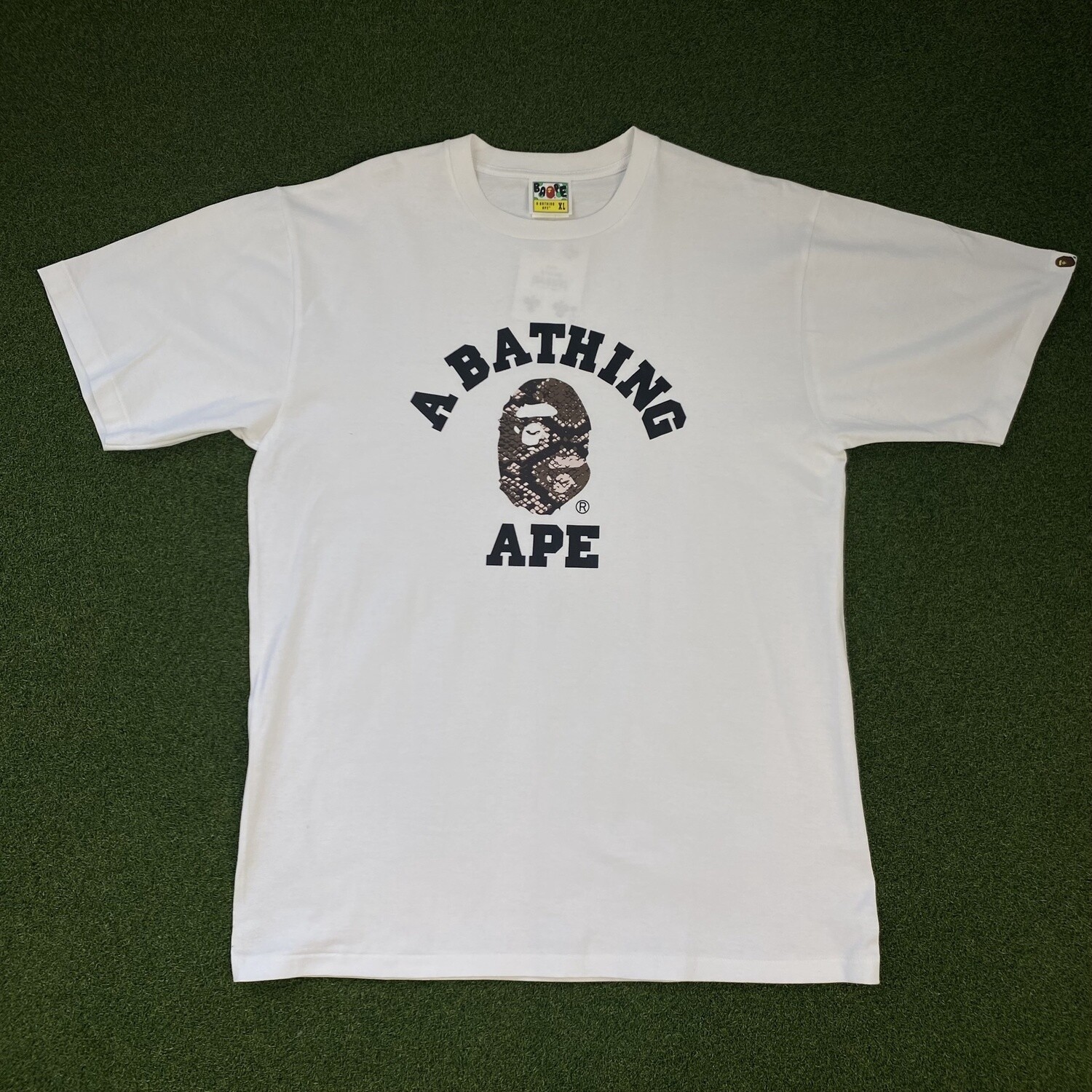 Bape *Snakeskin Ape Head (White/Pink/Brown)