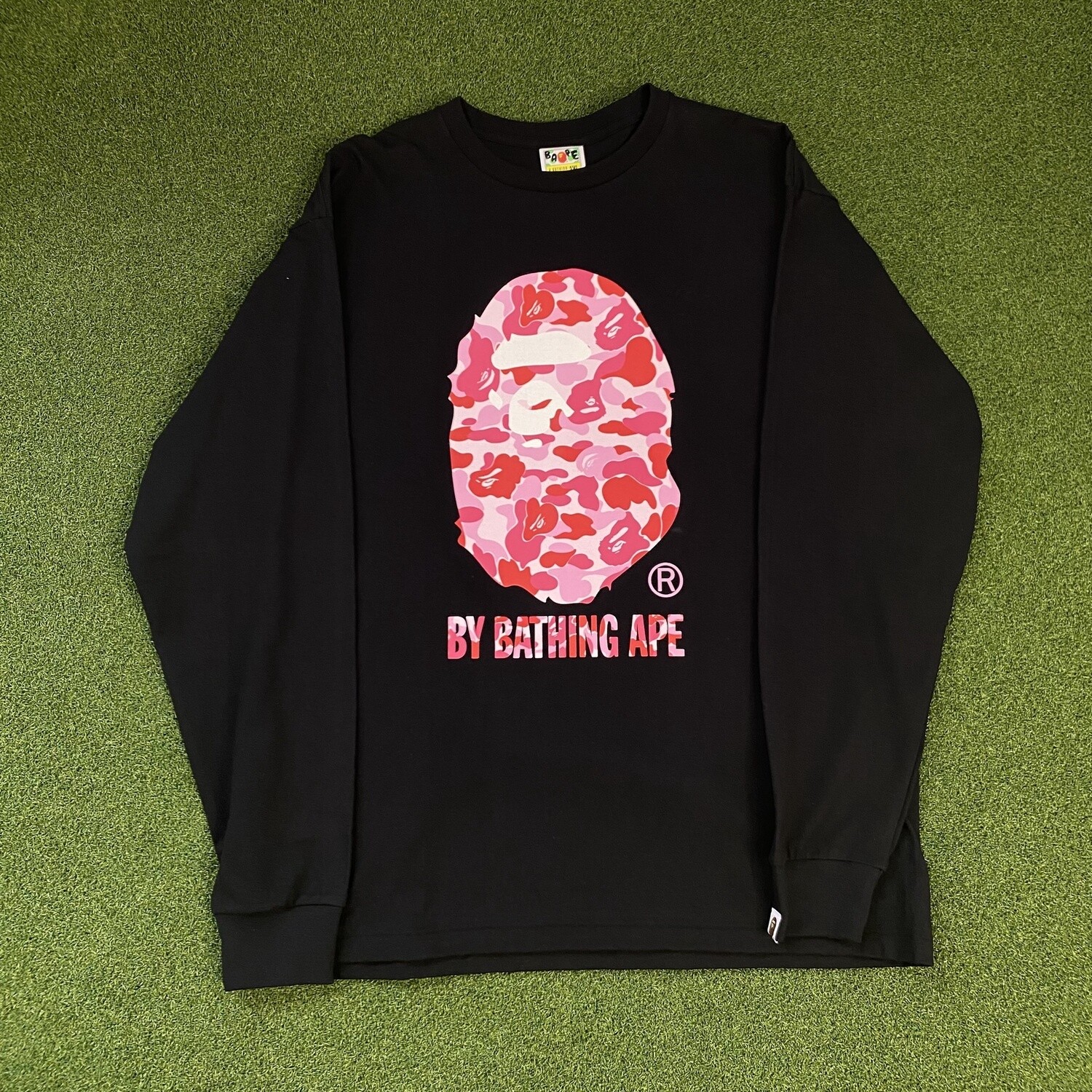 Bape *Pink Camo Ape Head Long Sleeve