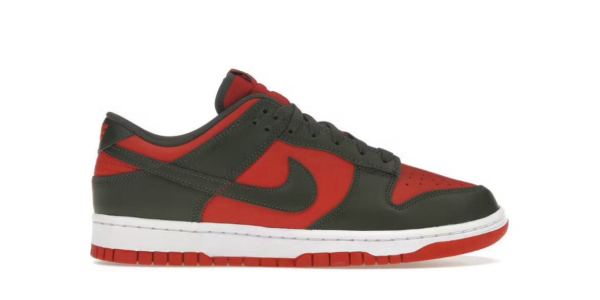 Nike Dunk Low Khaki Cargo Mystic Red