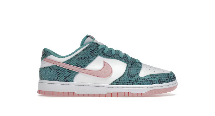 Nike Dunk Low Washed Teal Snakeskin