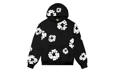 Denim Tears Cotton Wreath Hoodie (Black)