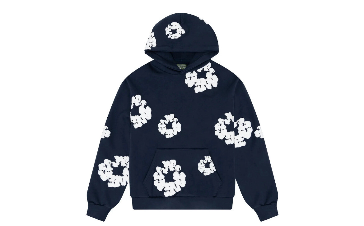 Denim Tears* Cotton Wreath Hoodie (Navy)