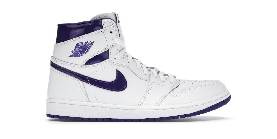 W Jordan 1 Court Purple