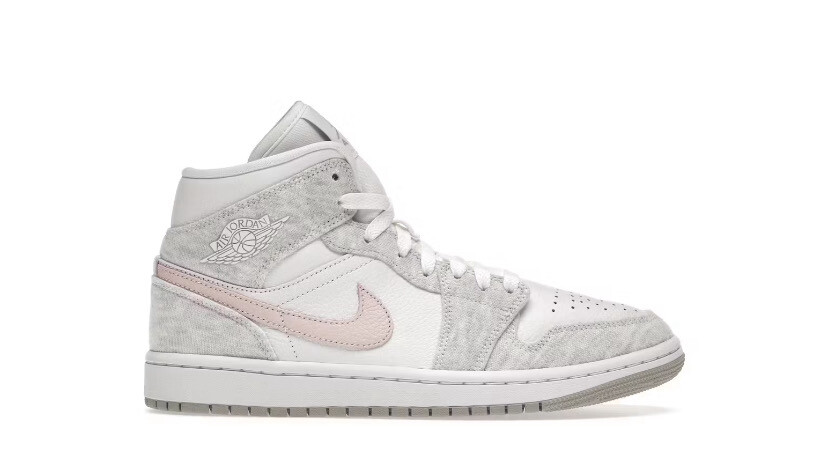 W Jordan 1 Mid Light Iron Ore
