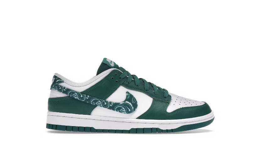 W Nike Dunk Low Green Paisley