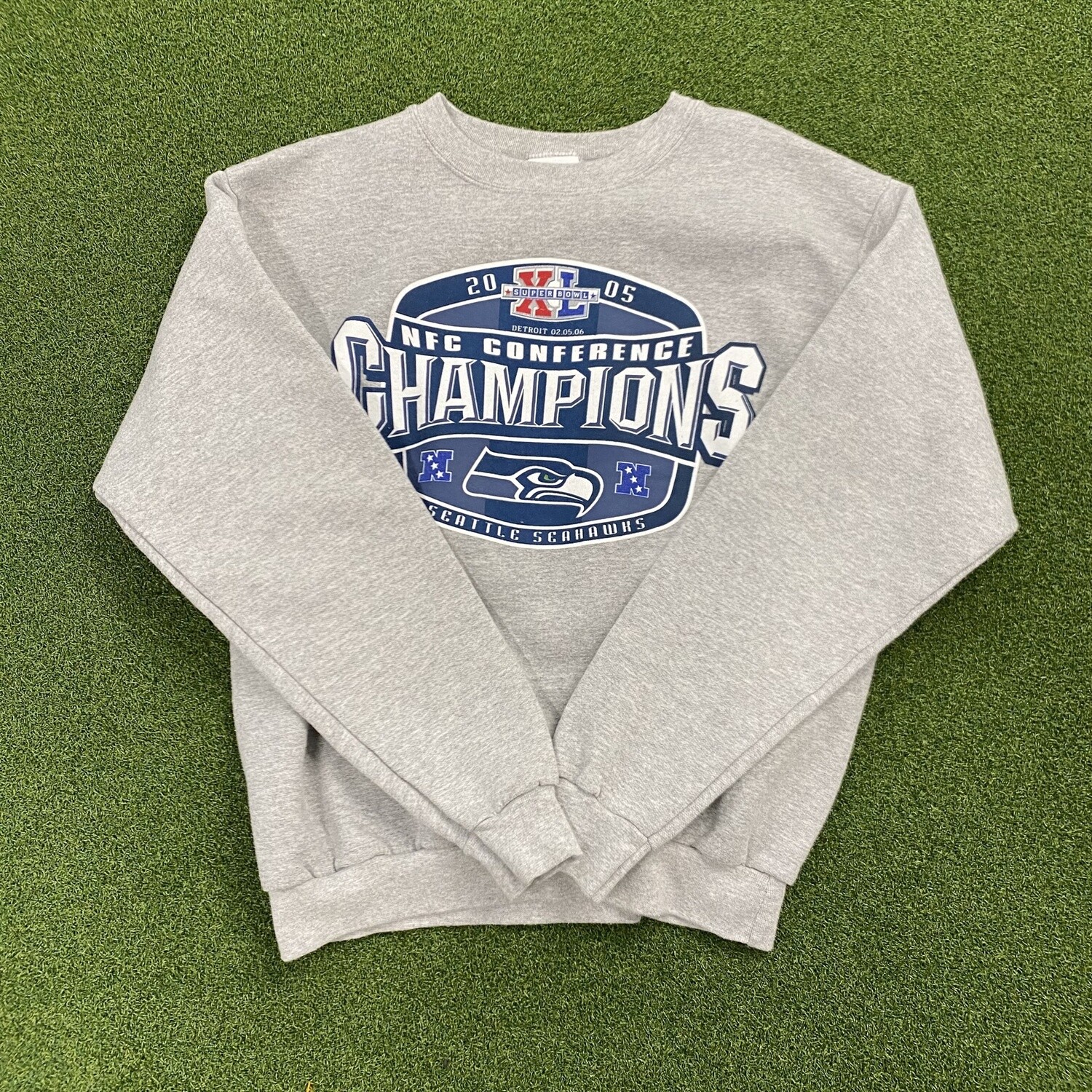 05&#39; Super Bowl Seahawks Championship Crewneck