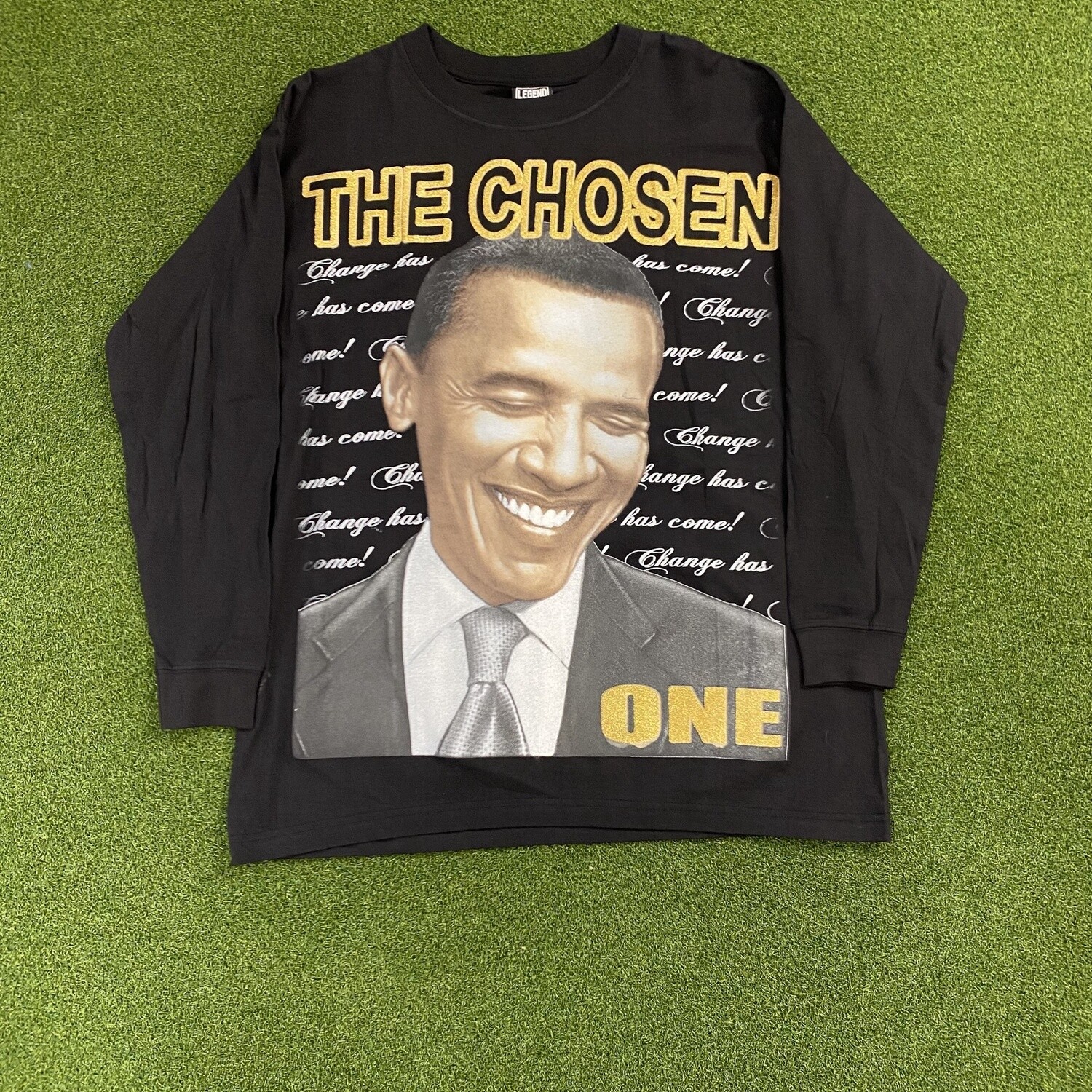 Obama Long Sleeve Blk&amp;Gold