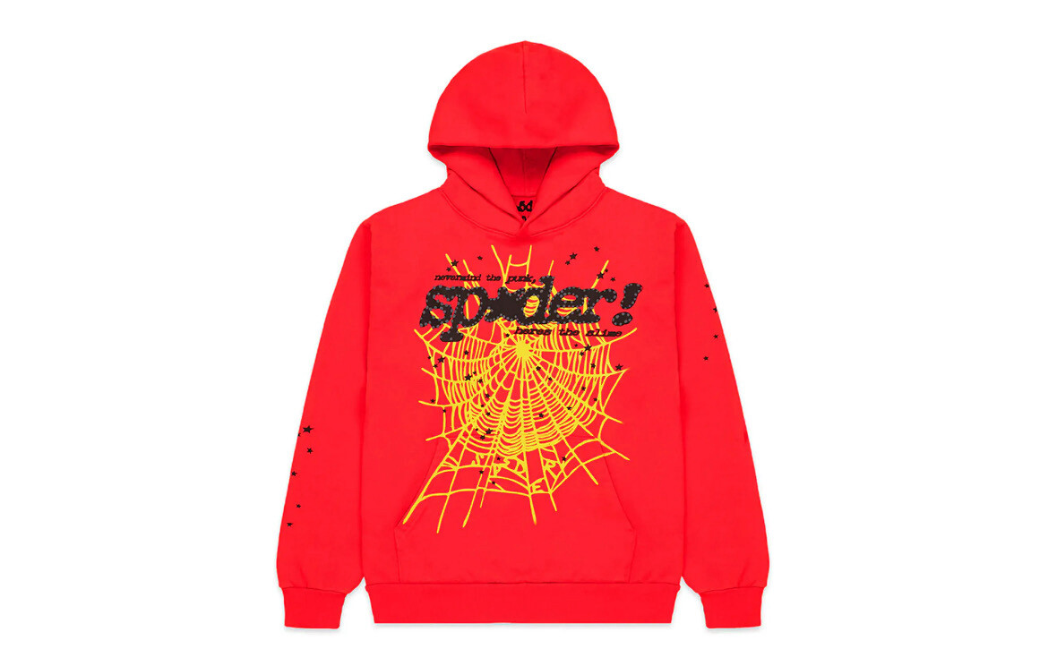 Sp5der P*NK V2 Hoodie Red