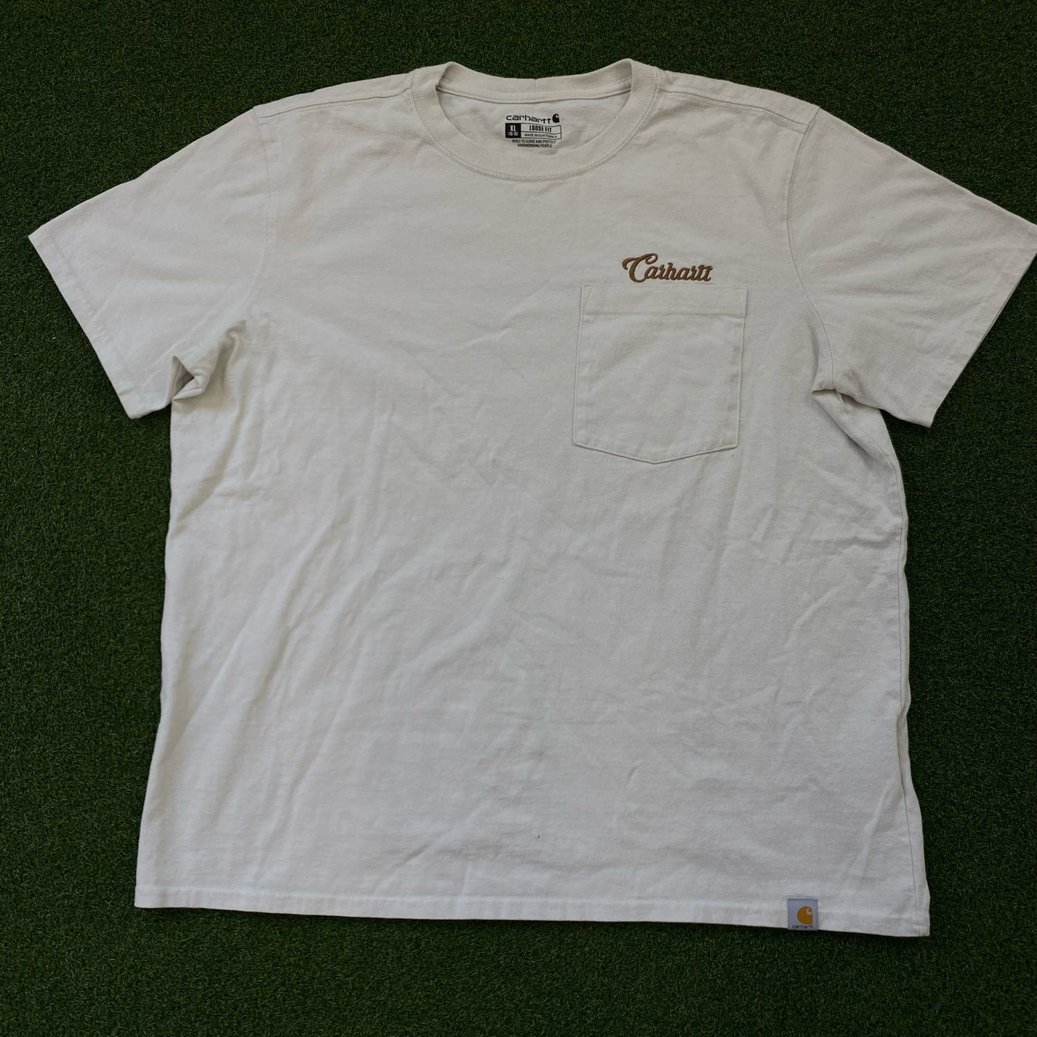 Cream Carhartt Vintage Tee