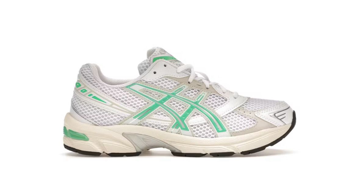 ASICS Gel-1130 White Malachite Green Off  White Midsole (Women&#39;s)