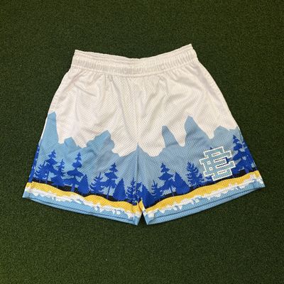 EE Shorts (White/Aqua)