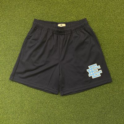 EE Shorts (Navy/Baby Blue Logo)