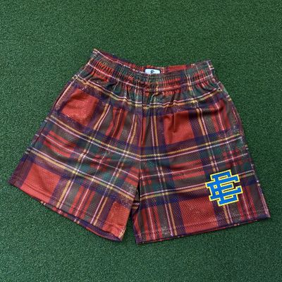 EE Shorts (Plaid/Red)