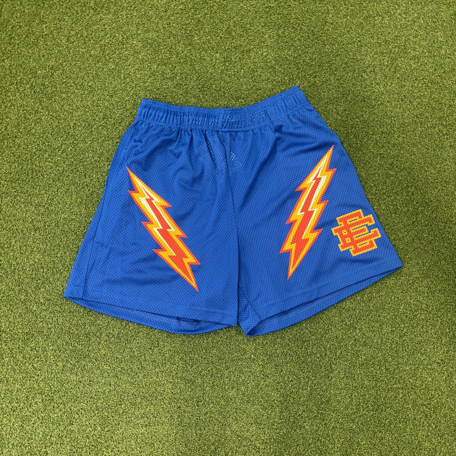 EE Shorts (Blue/Red Orange Bolt)