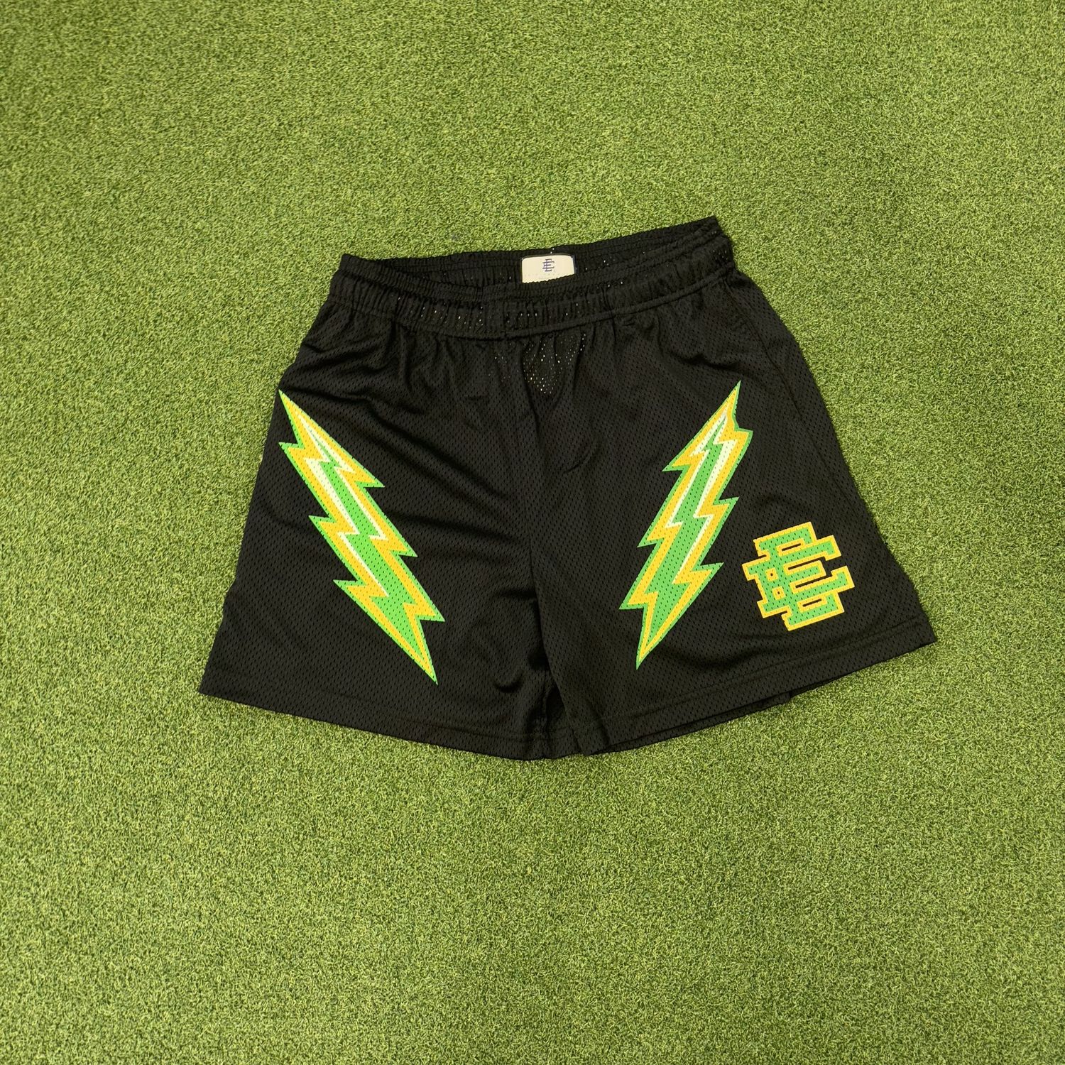 EE Shorts (Black/Green Yellow Bolt)