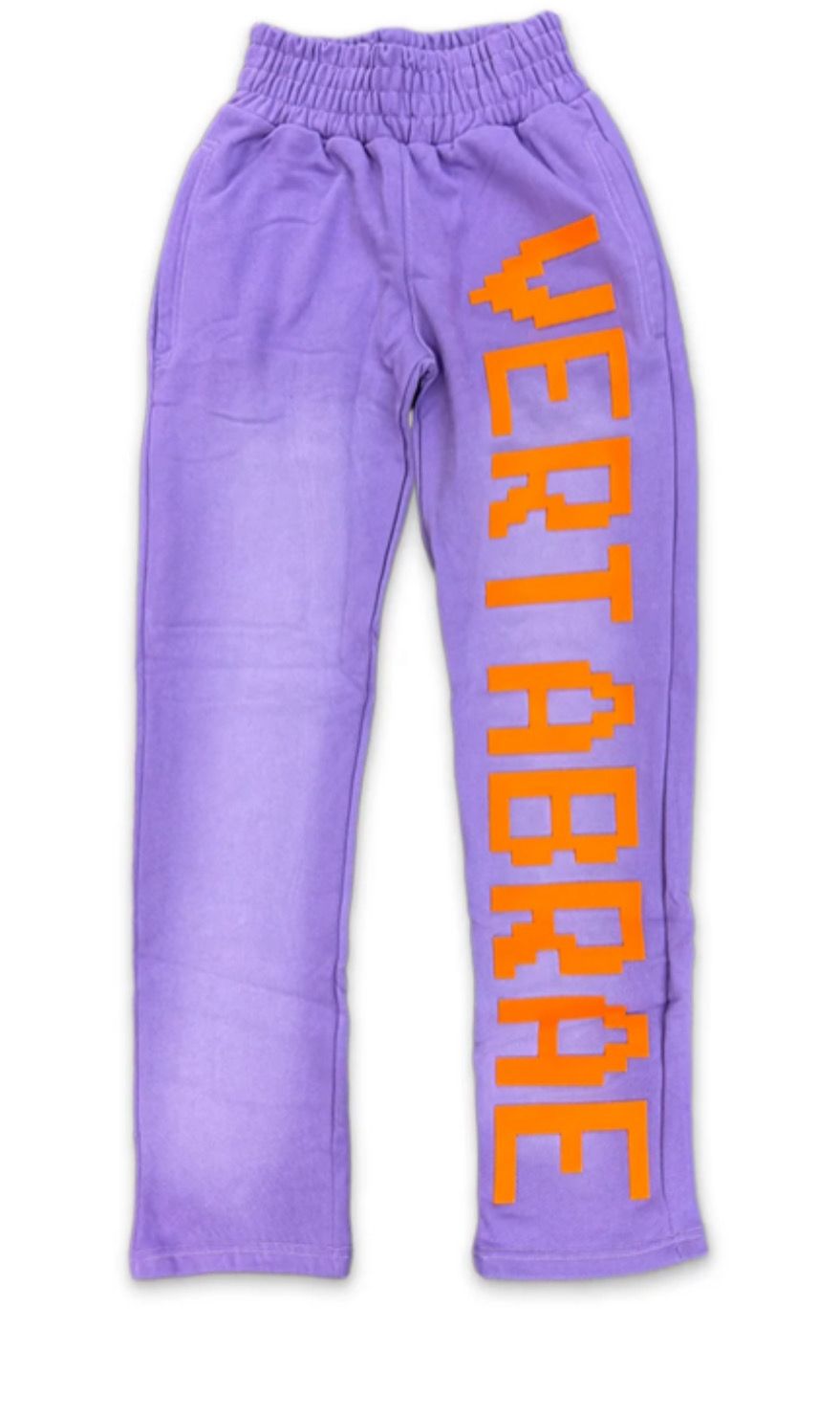 VERTABRAE Sweatpants Washed Purple/Orange