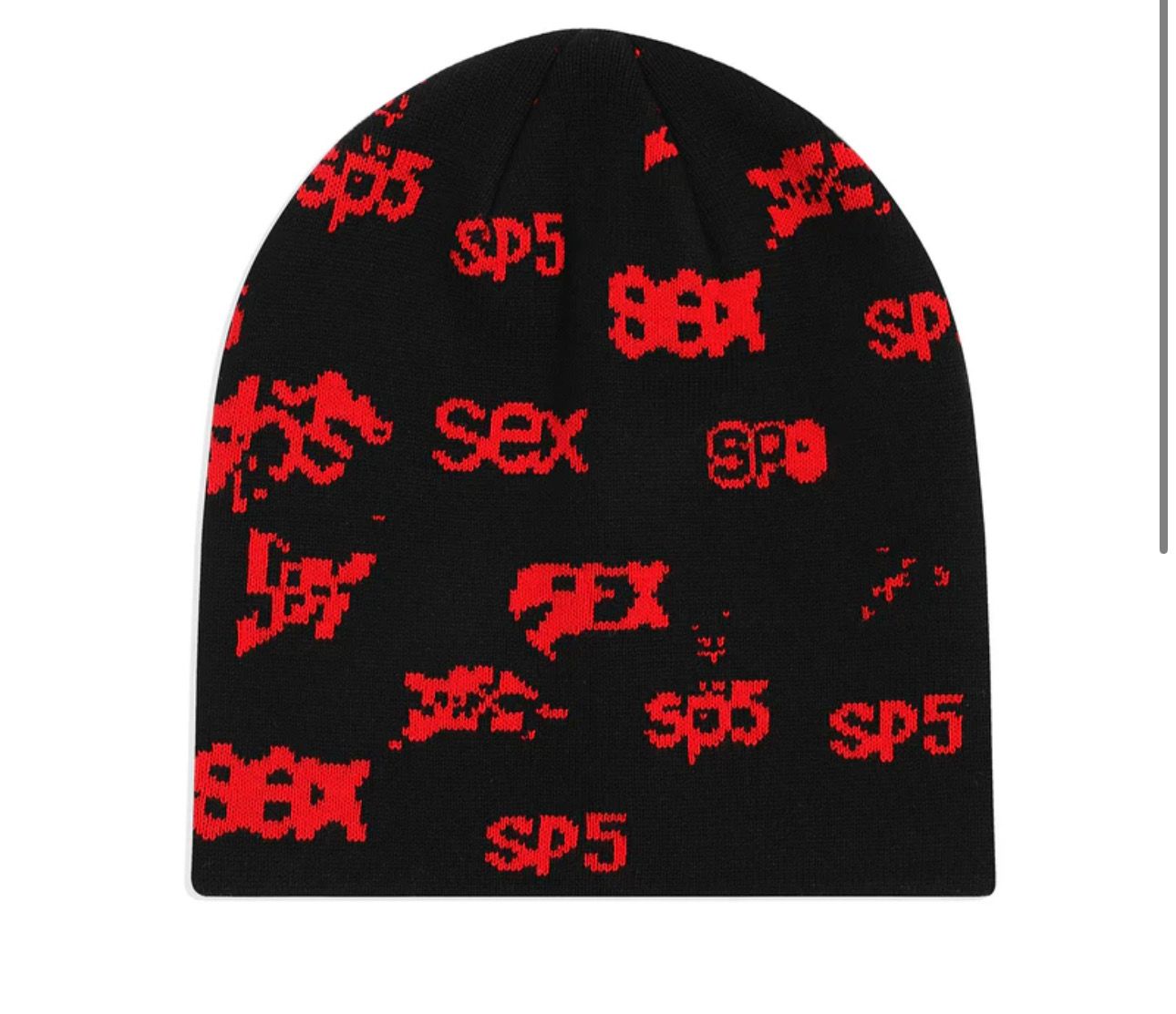 SP5DER &quot;SEX&quot; BEANIE