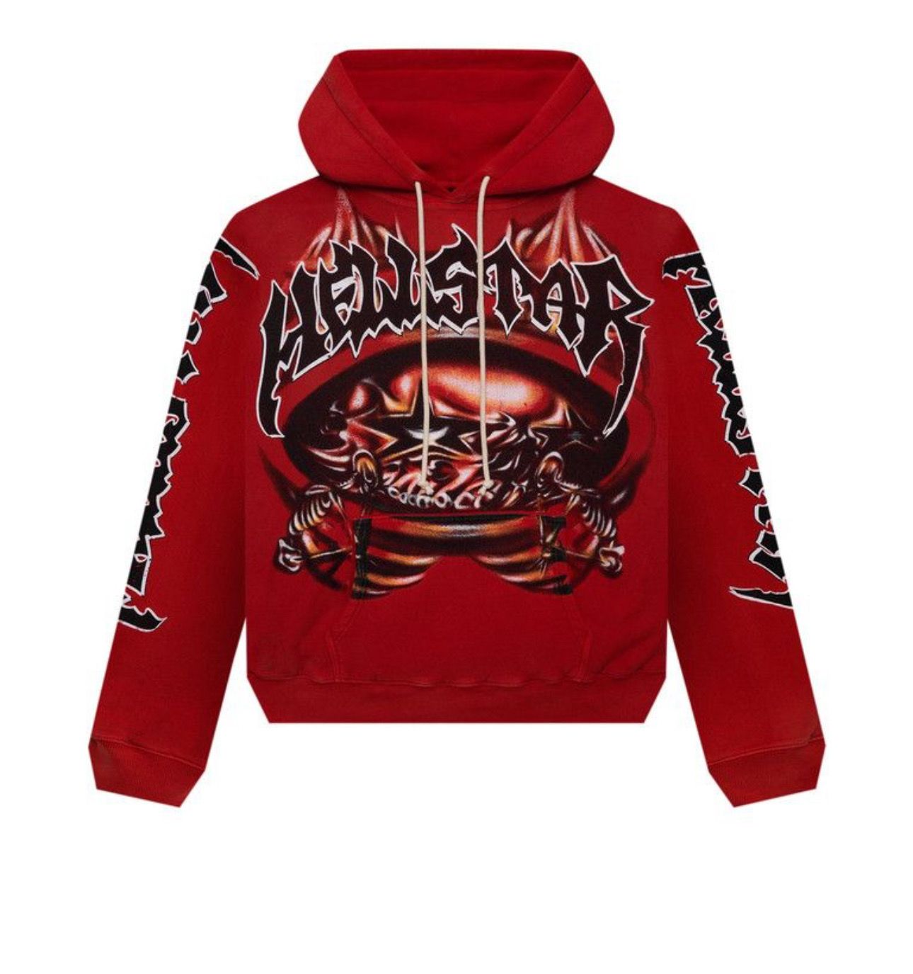 Hellstar Halloween Skelton Airbrush Hoodie (RED)