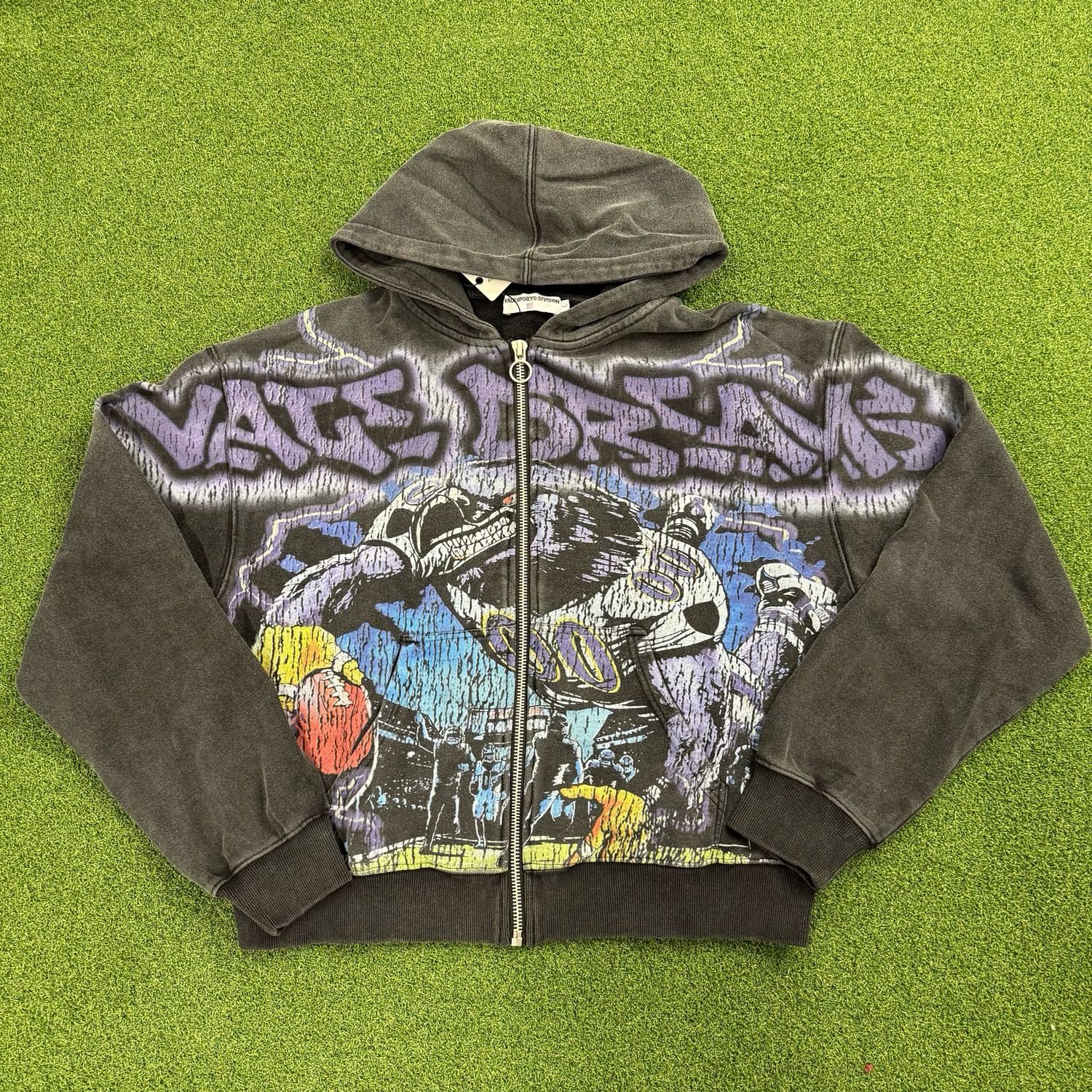 Vale Raven Zip Up Hoodie