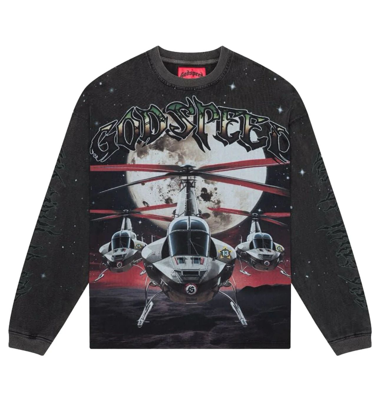 Godspeed Air Strike longsleeve Tee (Grey Wash)
