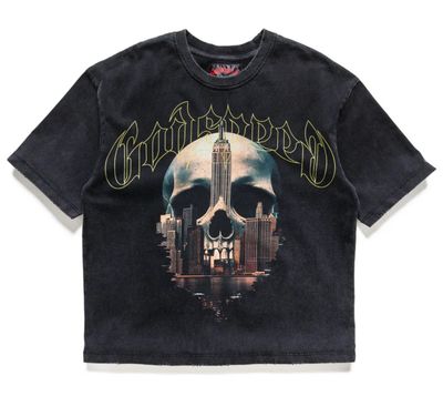 Godspeed Skyline Tee  (Black Wash)
