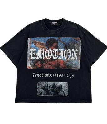 Mixed Emotions Angel Tee (Black)