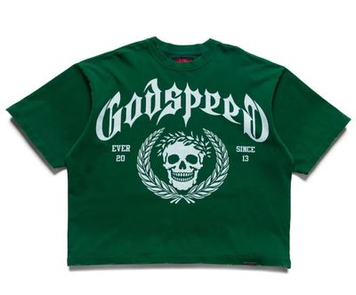 Godspeed Victor Crest Tee Green