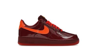 Nike AF1 Patent Dark Team Red