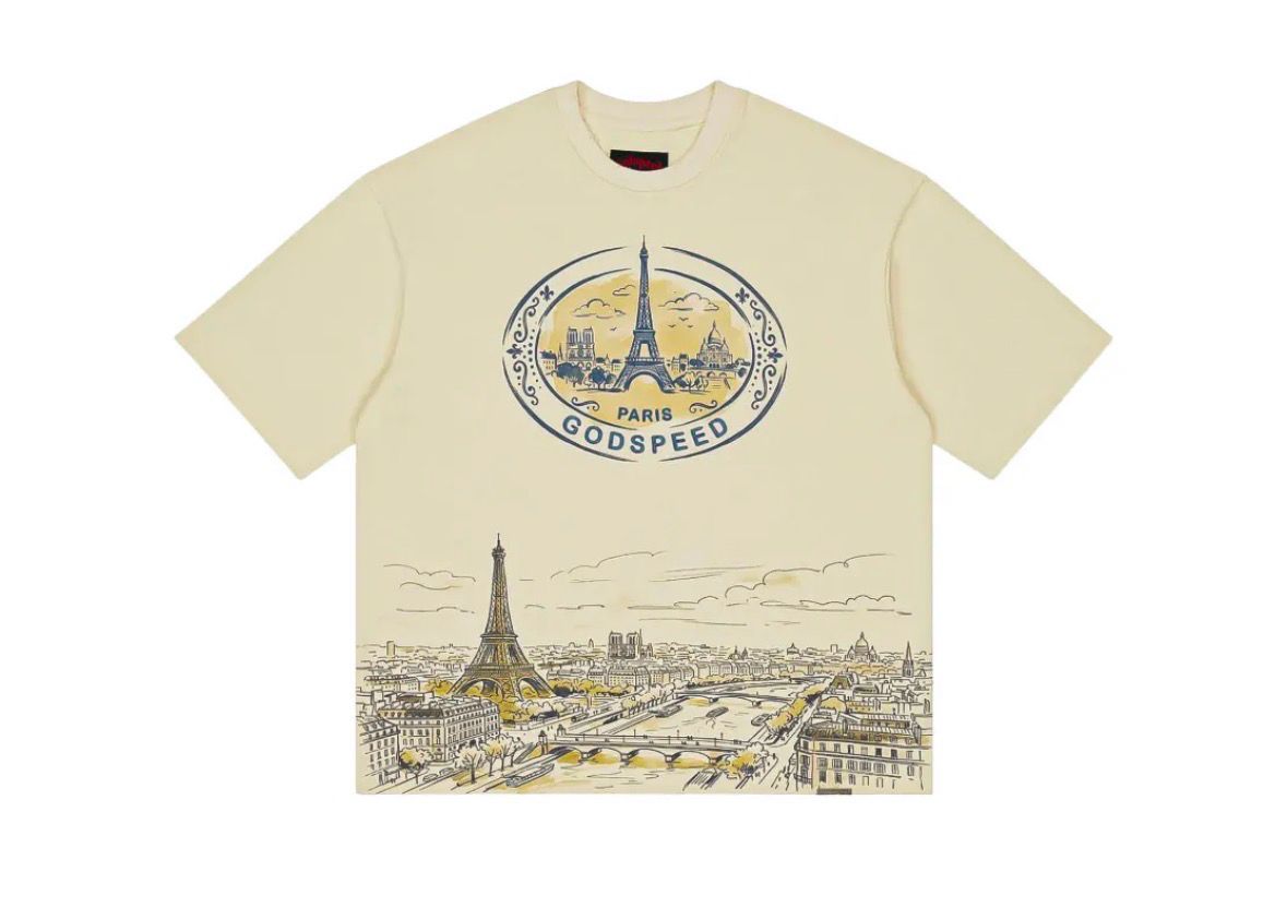 Godspeed Paris Skyline Tee