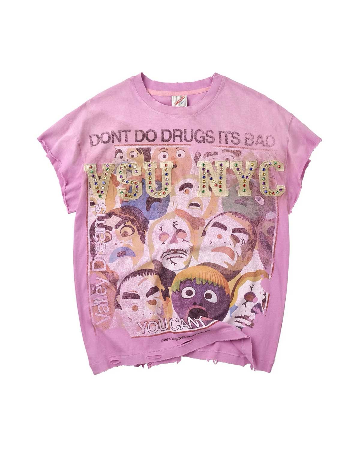 Vale Don't Do Drugs Tee Pink