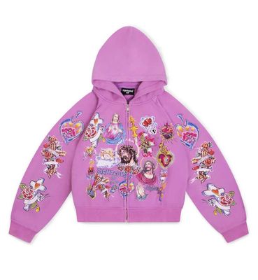 Righteous Risen Zip Up Hoodie Purple