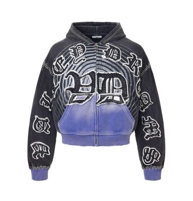 Vale Hypnoytiq Zip Up Hoodie Black