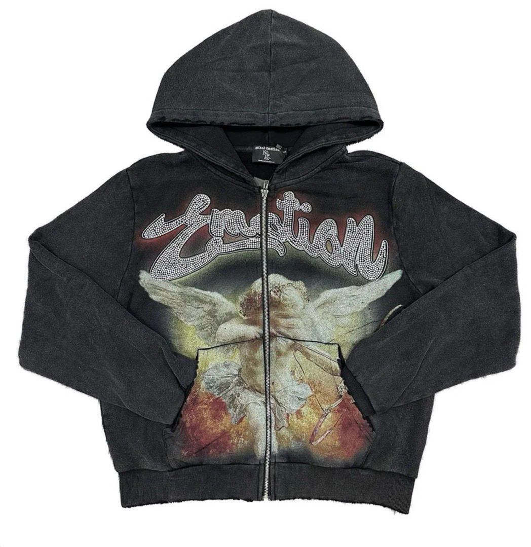 Mixed Emotion Black Cupid Hoodie