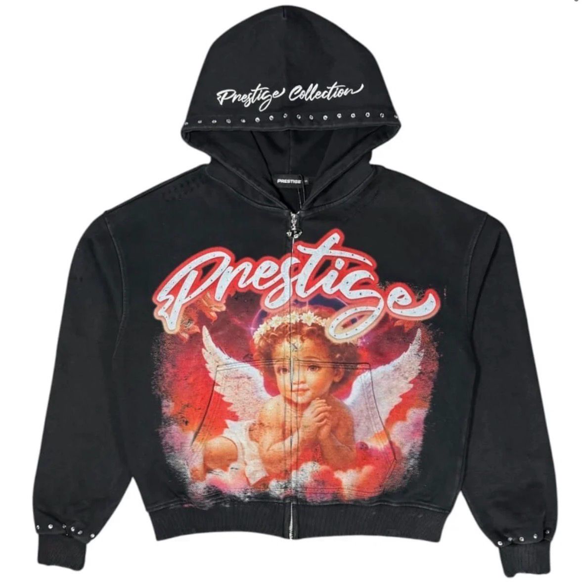 Prestige Black/Red Angel Hoodie