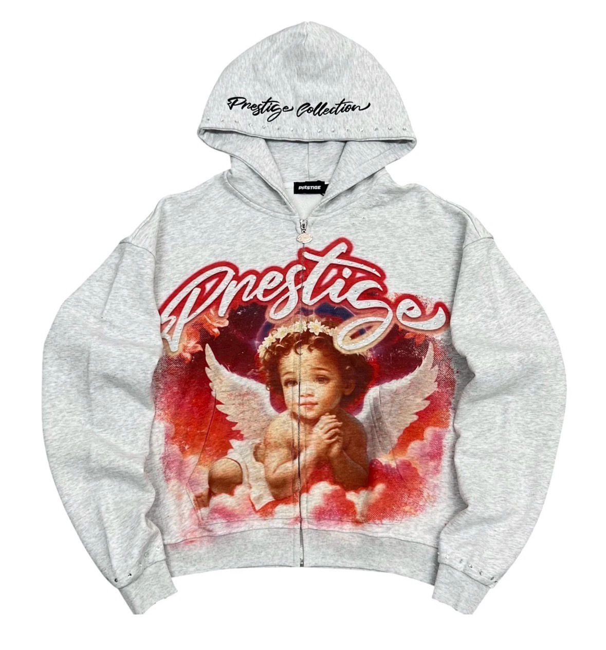 Prestige Grey/Red Hoodie