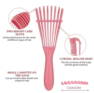Soft detangling brush for black natural hair