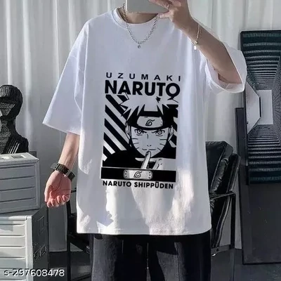 Oversize T-shirt Men Anime Character