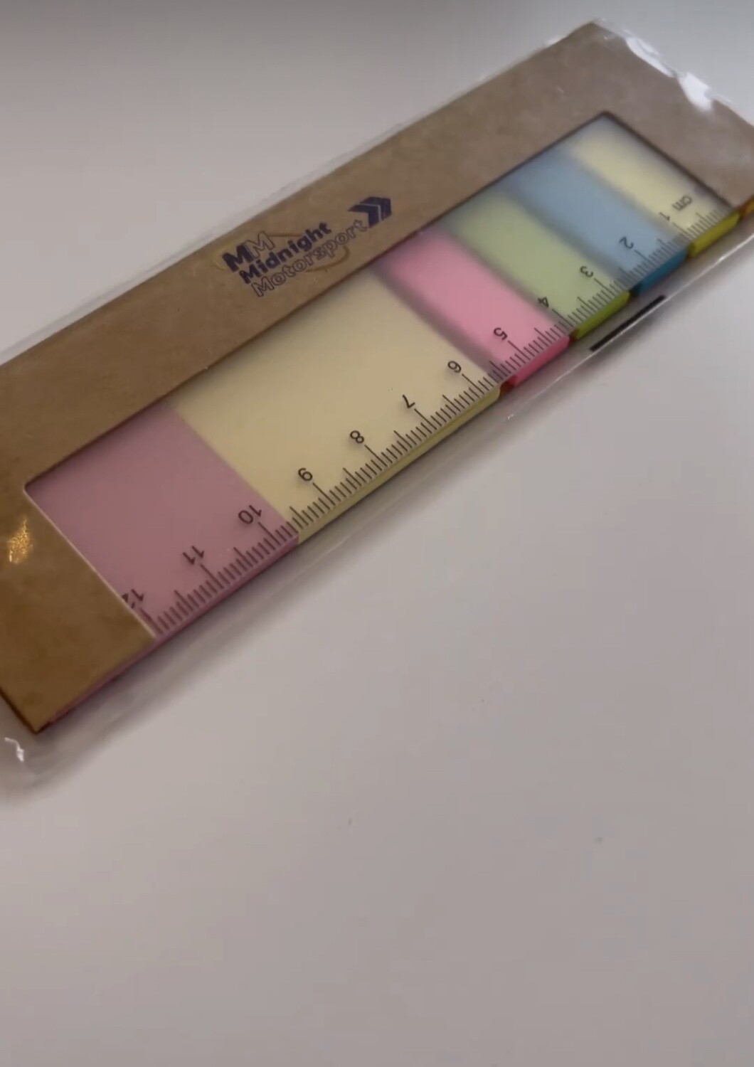 Cardboard Sticky Notes With Ruler