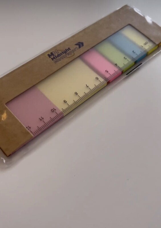 Cardboard Sticky Notes With Ruler