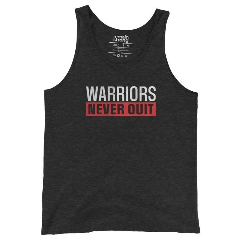 warriors never quit tank top
