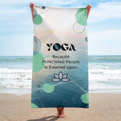 YOGA Print Beach Towel