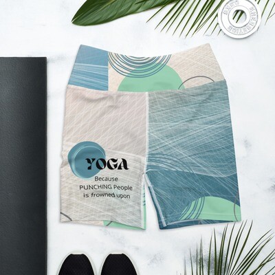 Yoga Geometric Print Shorts