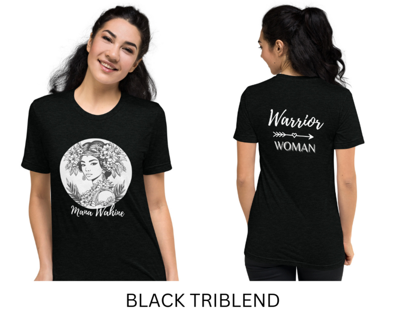 Mana Wahine-Warrior Woman Short Sleeve T-Shirt