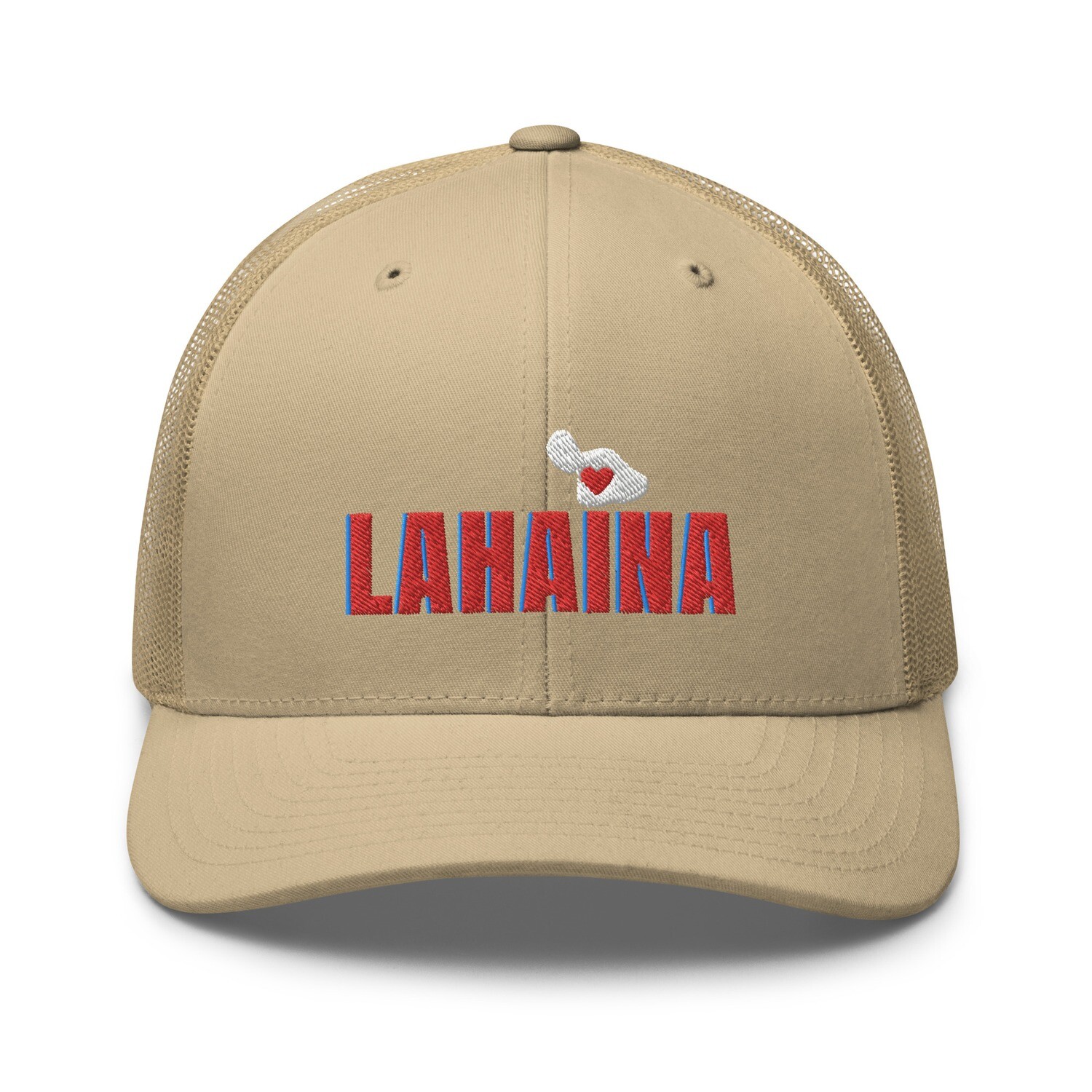 Lahaina Trucker Cap with Map of Maui, Maui Pride Hat