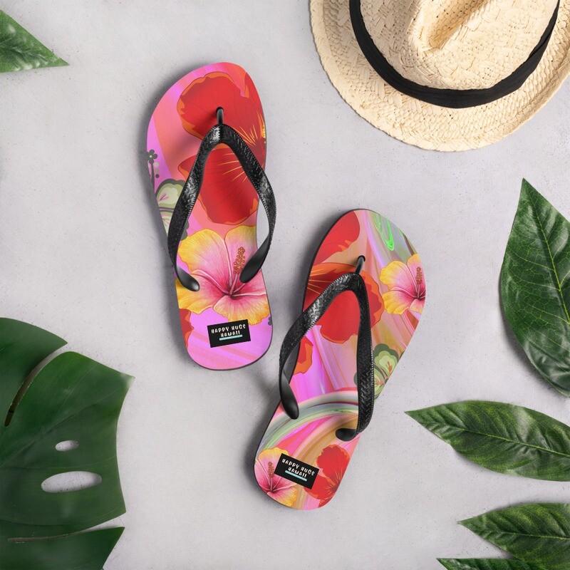 Bloom Where You Are Planted Hawaii Flip-Flops