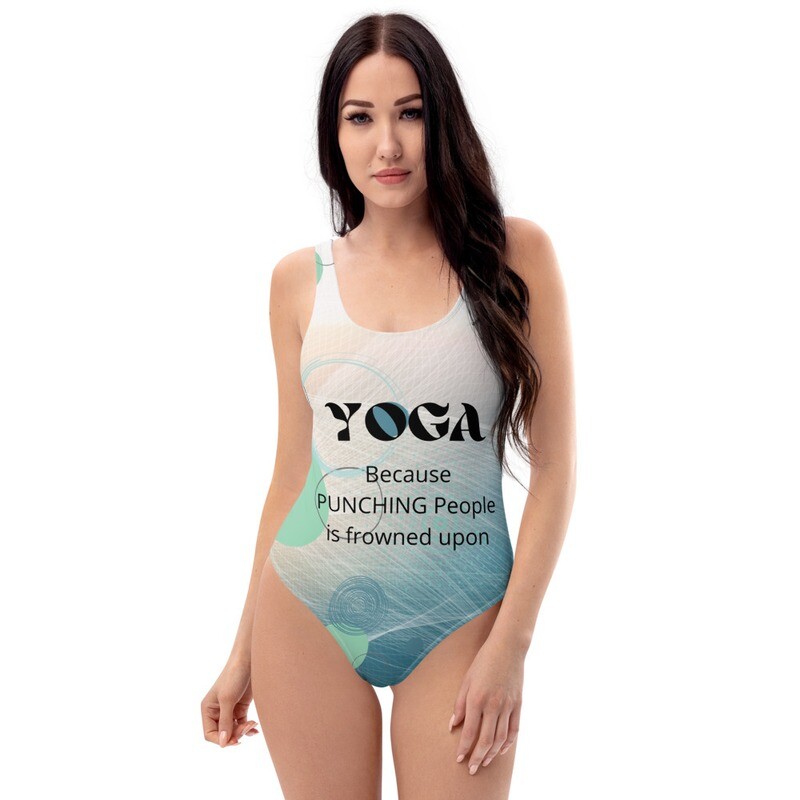 YOGA Print One-Piece Swimsuit