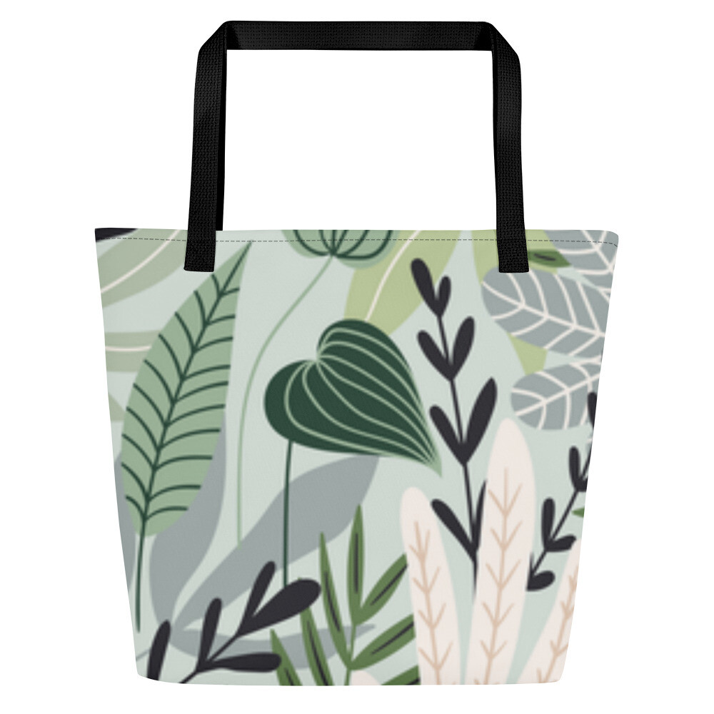 Hawaiian Print Large Tote Bag