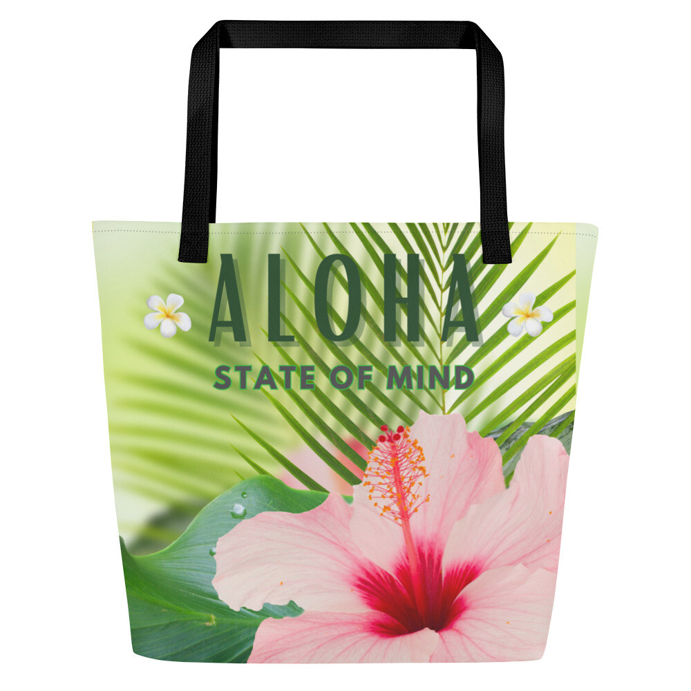 Aloha State of Mind Large Tote Bag