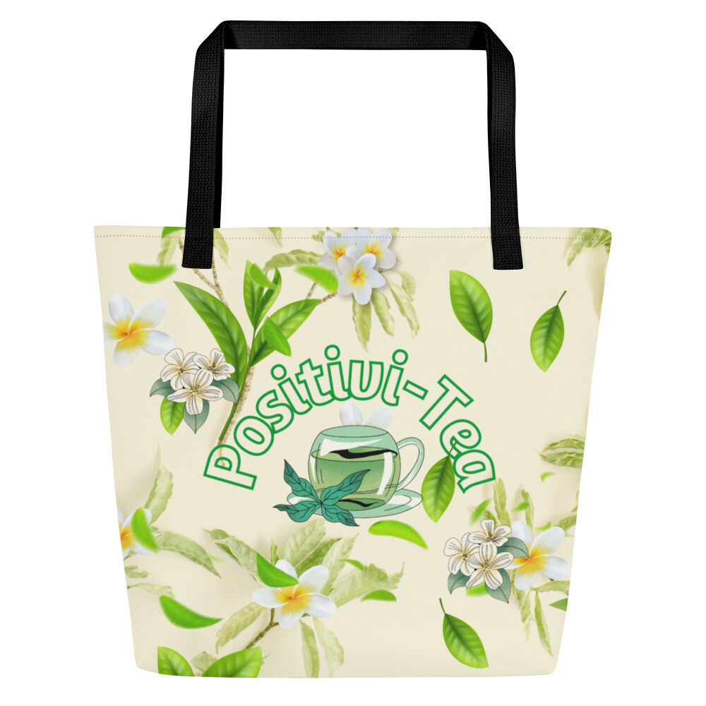 Positivi-Tea Large Tote Bag